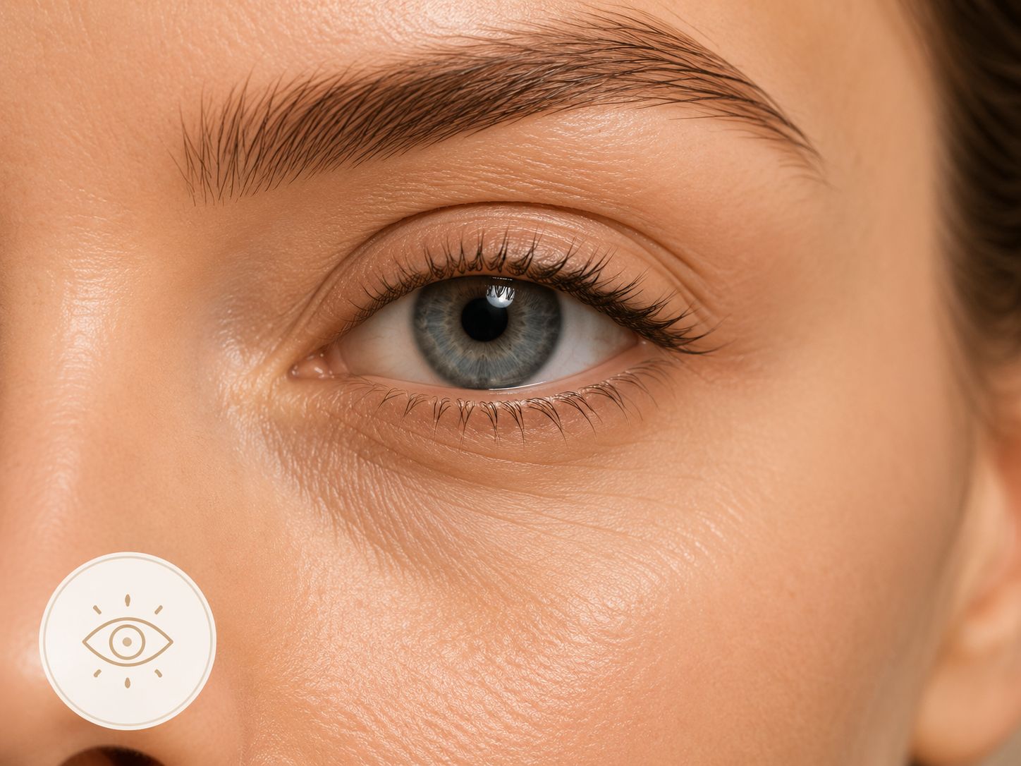 Close-up of an eye area